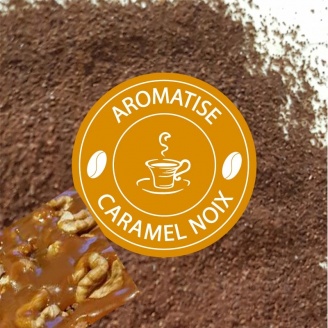 Café moulu aromatisé au caramel - La Gourmande