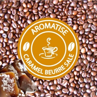 cafe en grains aromatise caramel beurre sale