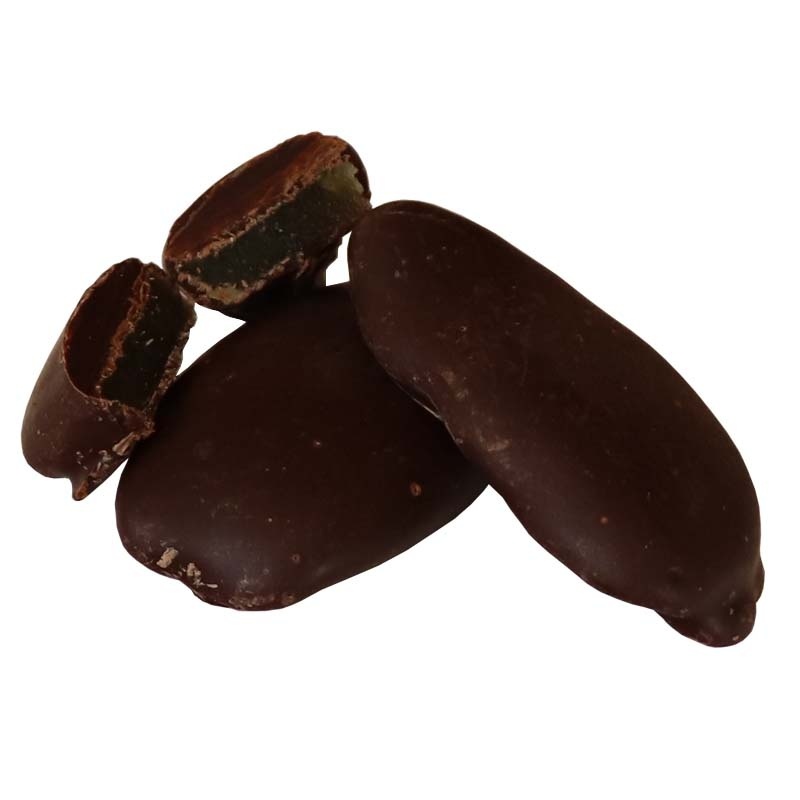 Gingembre confit enrobé de chocolat noir