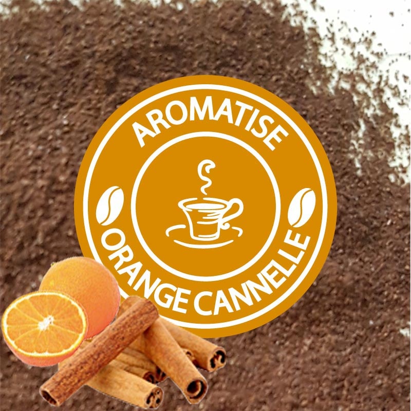 Café moulu aromatisé orange cannelle - Boutique en Ligne - Café Court