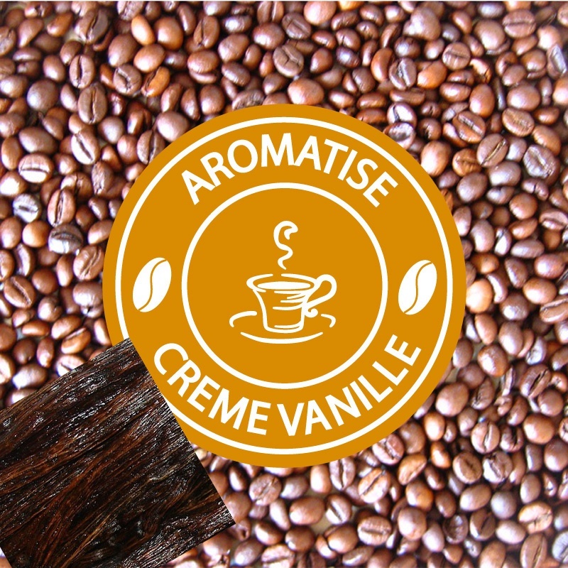 vente cafe grains aromatise vanille