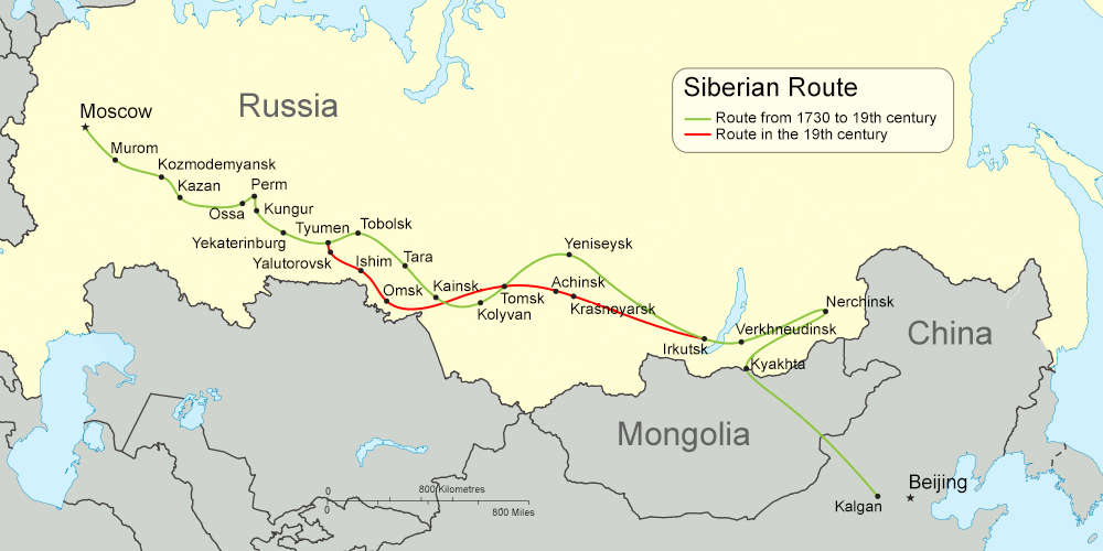 carte route de siberie